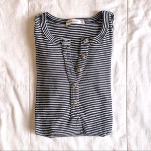 Marine Layer Striped Henley Shirt